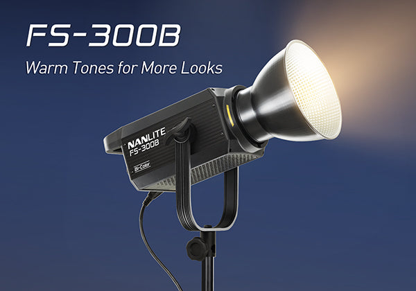 Nanlite FS-300b - Warm tones for more looks