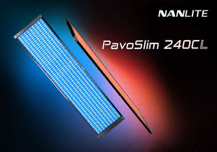 Nanlite представя PavoSlim 240CL, 4×1 LED пълноцветен панел, идеален за затворени пространства