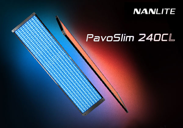 Nanlite представя PavoSlim 240CL, 4×1 LED пълноцветен панел, идеален за затворени пространства