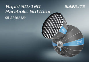 Nanlite пуска параболични софтбоксове Rapid 90 и Rapid 120, които се настройват за секунди