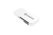 Четец за карти - Transcend SD/microSD Card Reader, USB 3.0/3.1 Gen 1 white