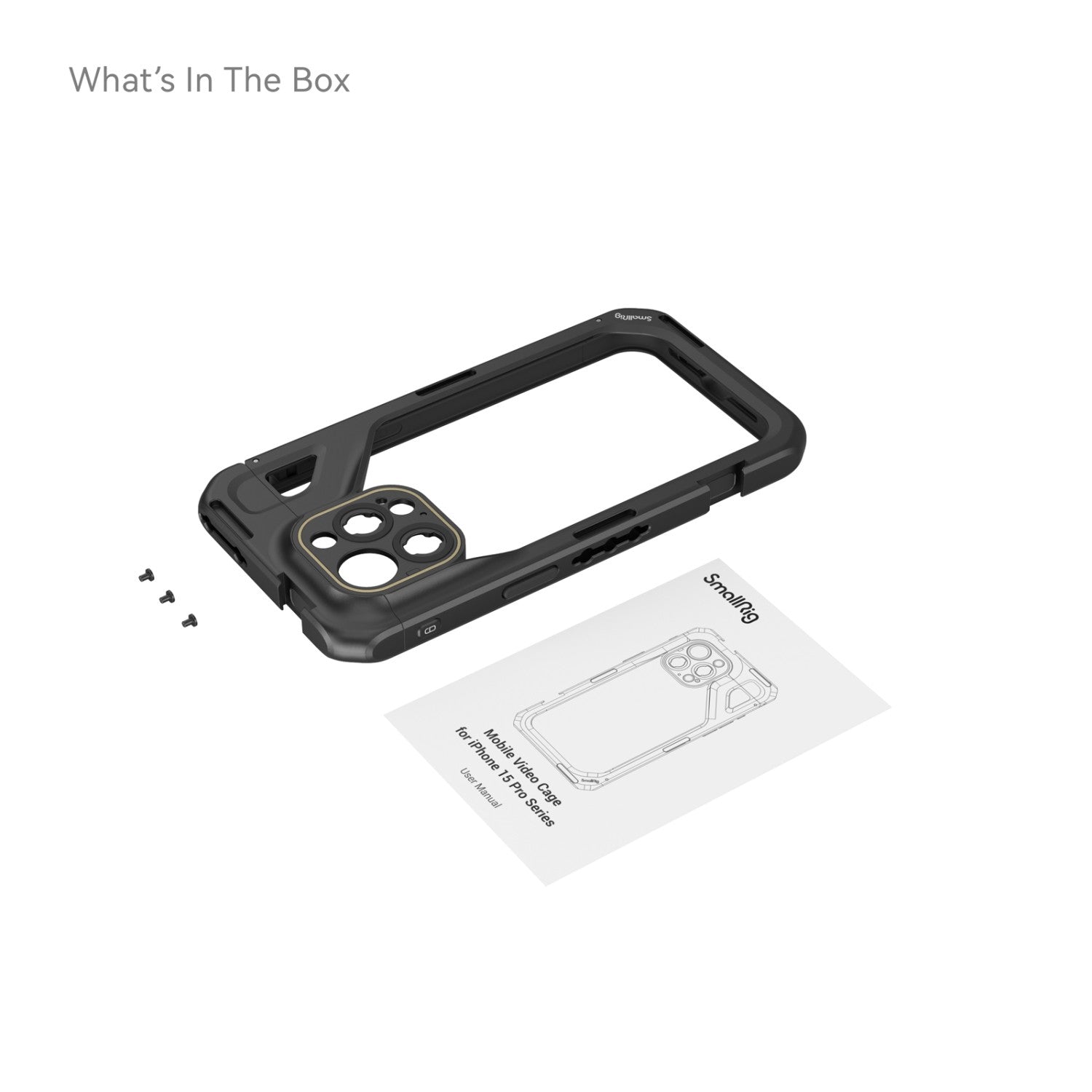 SmallRig Mobile Video Cage for iPhone 15 Pro Max B