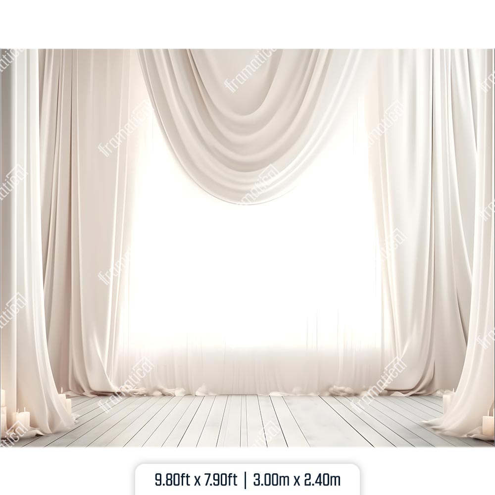 Текстилен фон - Ivory Glow - 3.00m x 2.40m