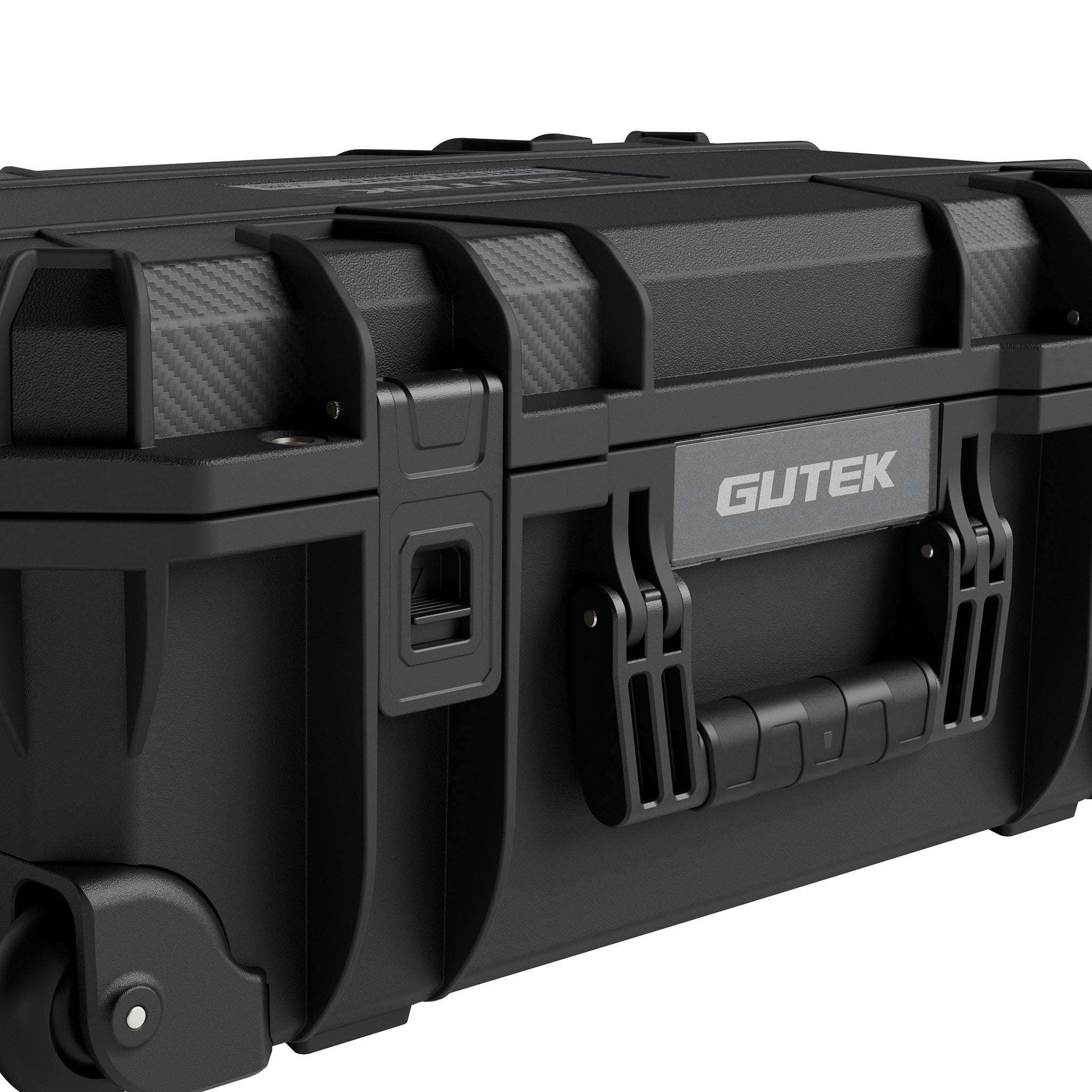 Твърд куфар с колелца GUTEK Tortoise T-300 Black - IP67