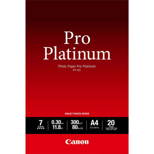 Inkjet paper Canon Pro Platinum PT-101 A4 20SH