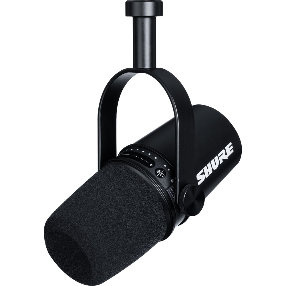 Динамичен Podcast микрофон Shure MV7 - Черен