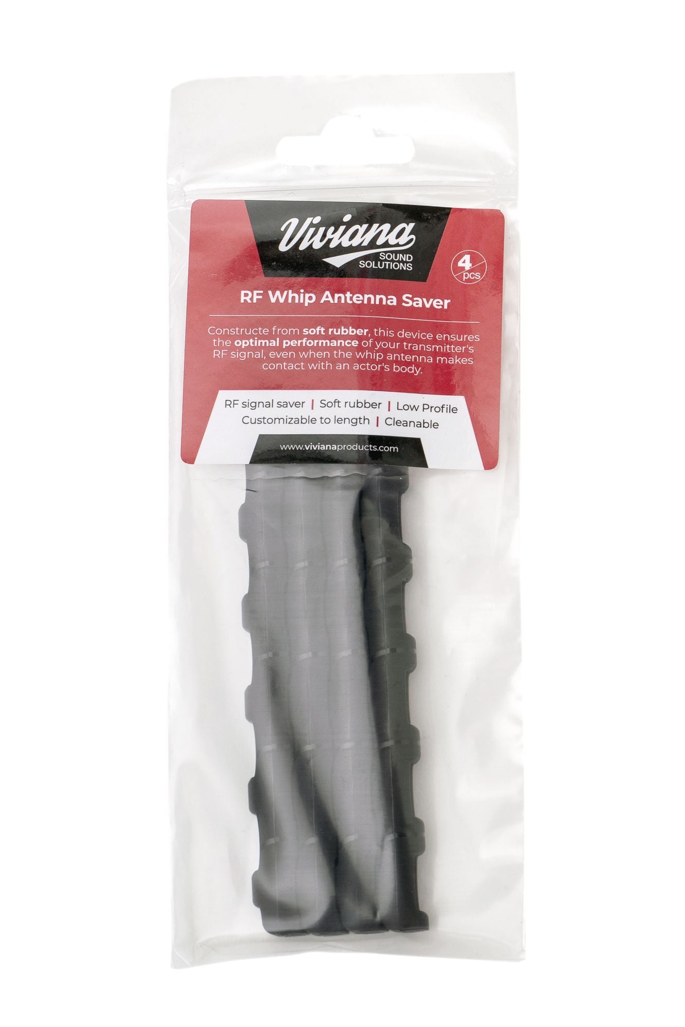 Viviana Whip Antenna Saver - аксесоар за антена - 4бр. - черен