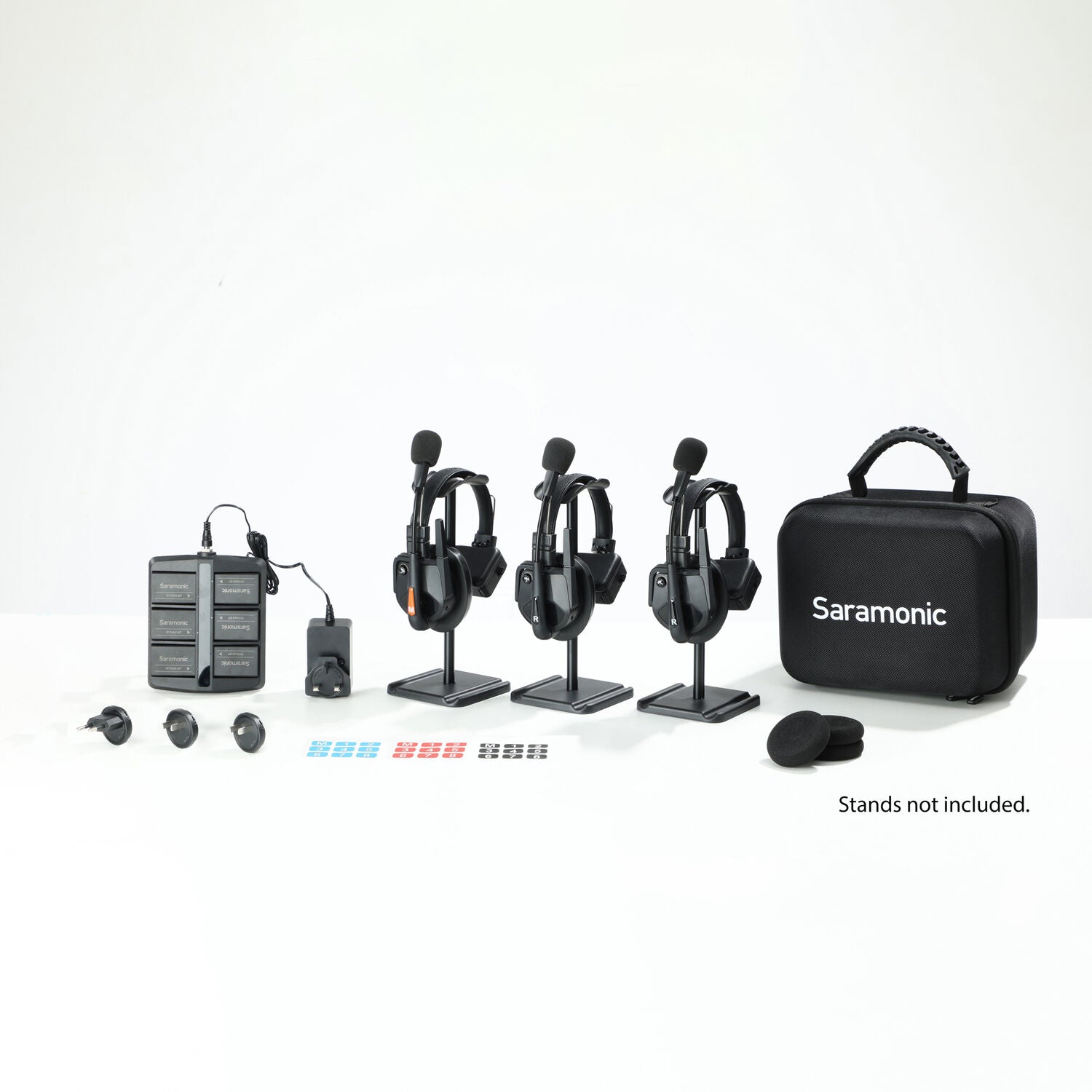 Интерком с 3 единични (1 мастър) слушалки Saramonic WiTalk9 WT3S Full-Duplex 1.9GHz DECT