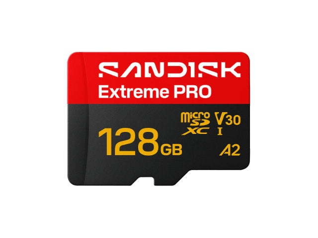 SanDisk Extreme PRO microSD, UHS-I, U3, V30, A2, 128GB