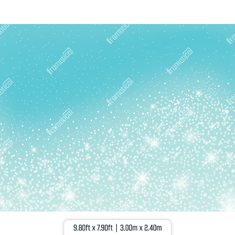 Текстилен фон - Aqua Sparkle - 3.00m x 2.40m