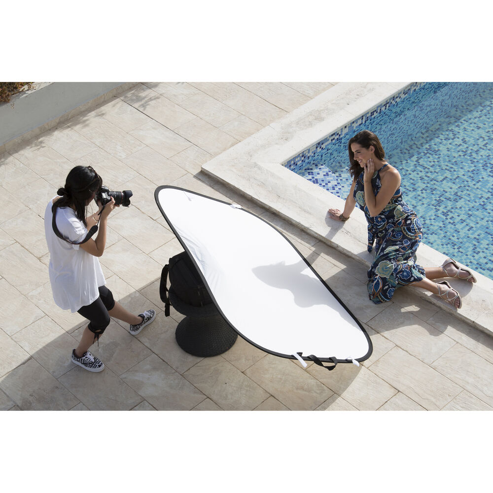 Отражaтел Manfrotto 2 в 1 1.8 x 1.2m Сребристо/Бяло