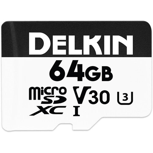 Карта памет Delkin microSD SDXC Trail Cam Hyperspeed R100/W75 (V30) 64GB