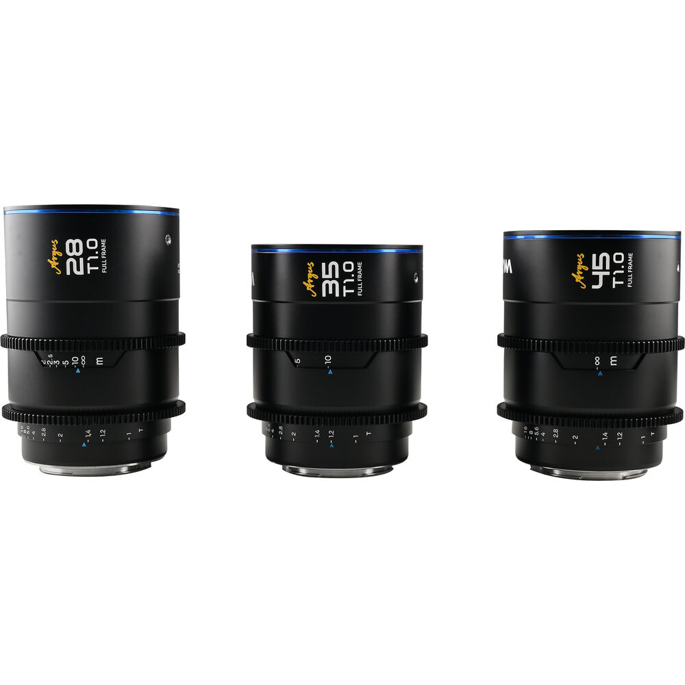 Laowa Argus FF Cine 3-Lens bundle 28mm,35mm and 45mm T1 for Canon RF