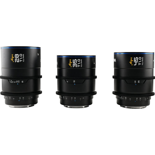 Laowa Argus FF Cine 3-Lens bundle 28mm,35mm and 45mm T1 for Sony FE