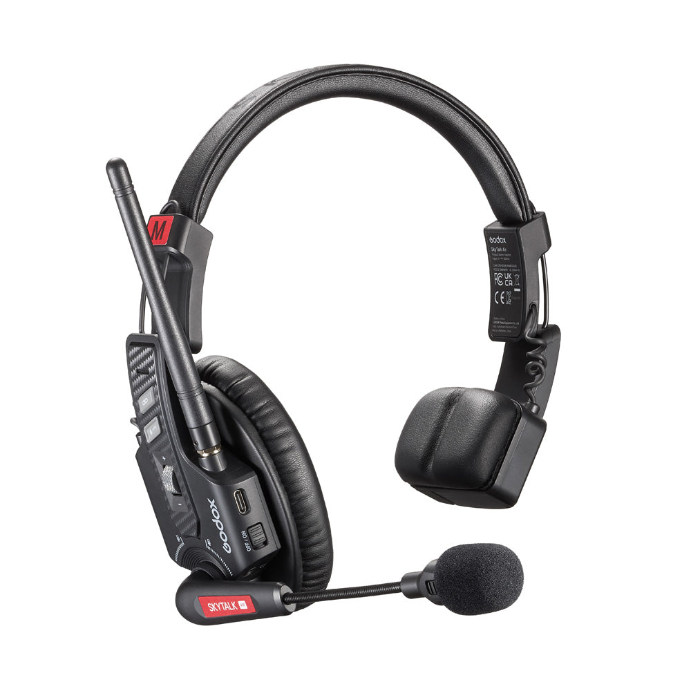 Интерком с 5 единични (1 мастър) слушалки Godox SkyTalk Air 5S 2.4G