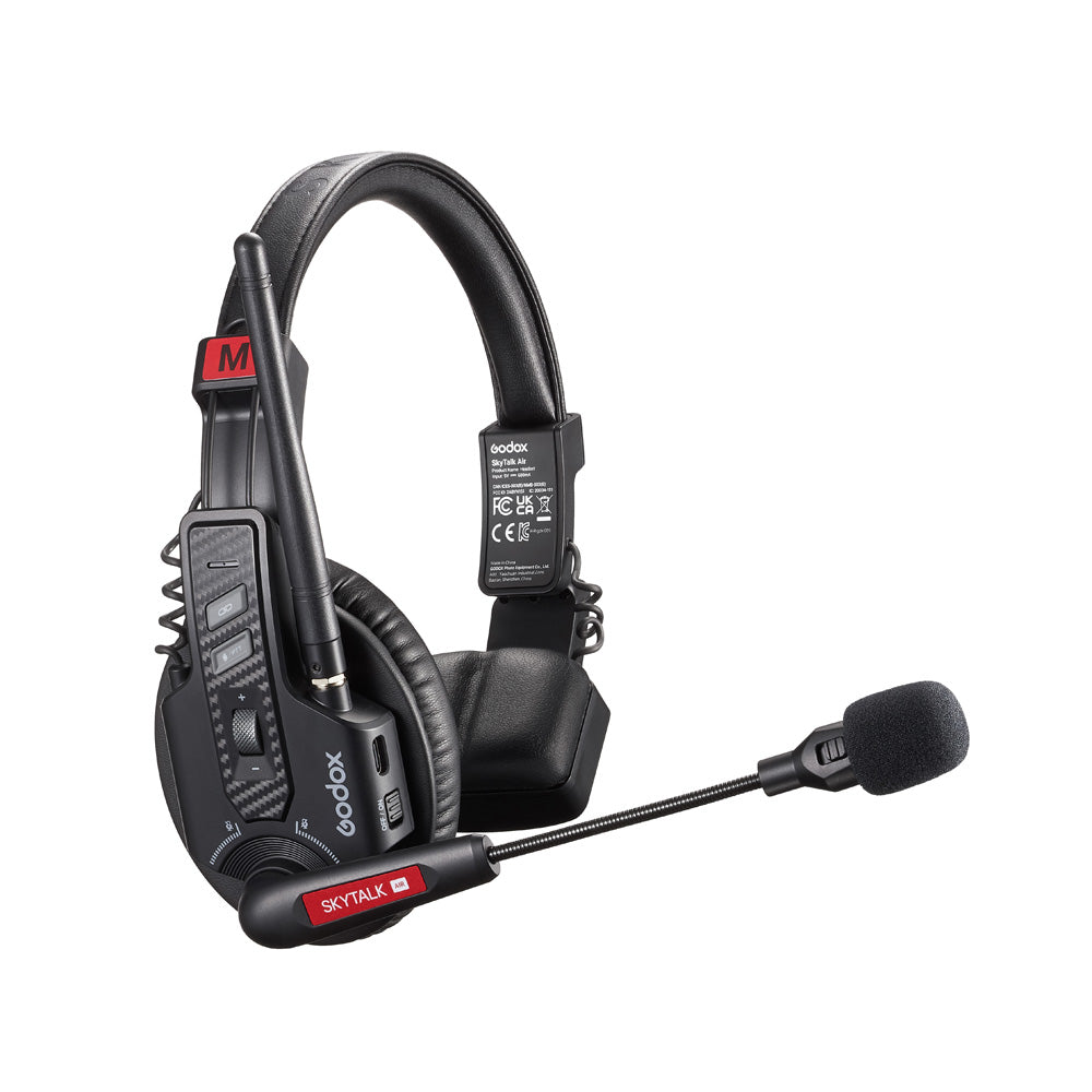 Интерком с 5 единични (1 мастър) слушалки Godox SkyTalk Air 5S 2.4G