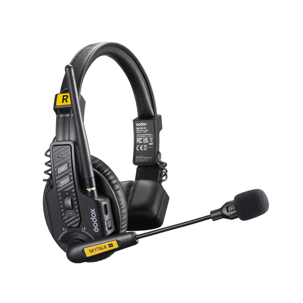 Интерком с 5 единични (1 мастър) слушалки Godox SkyTalk Air 5S 2.4G
