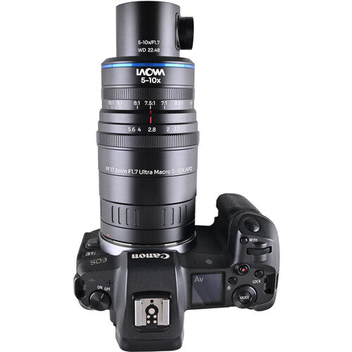 Макро обектив Laowa Aksen 17.5mm f1.7 5-10X Ultra Macro APO (Coaxial Illumination Version) - Canon RF