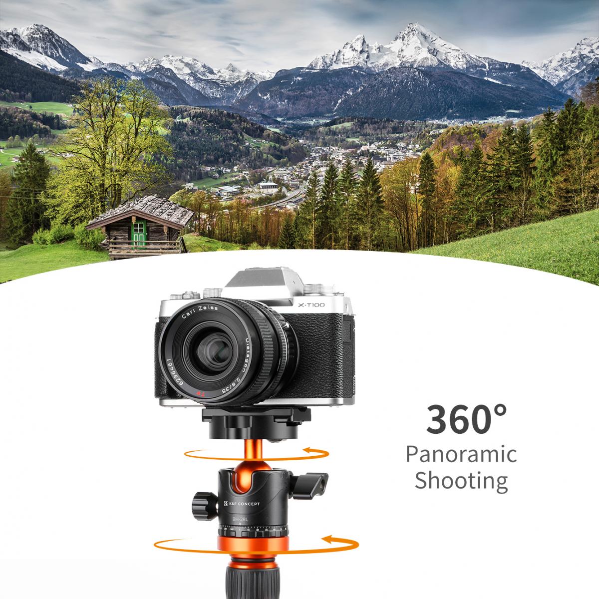 K&F Concept Professional 10 Kg Capacity Tripod Ball Head