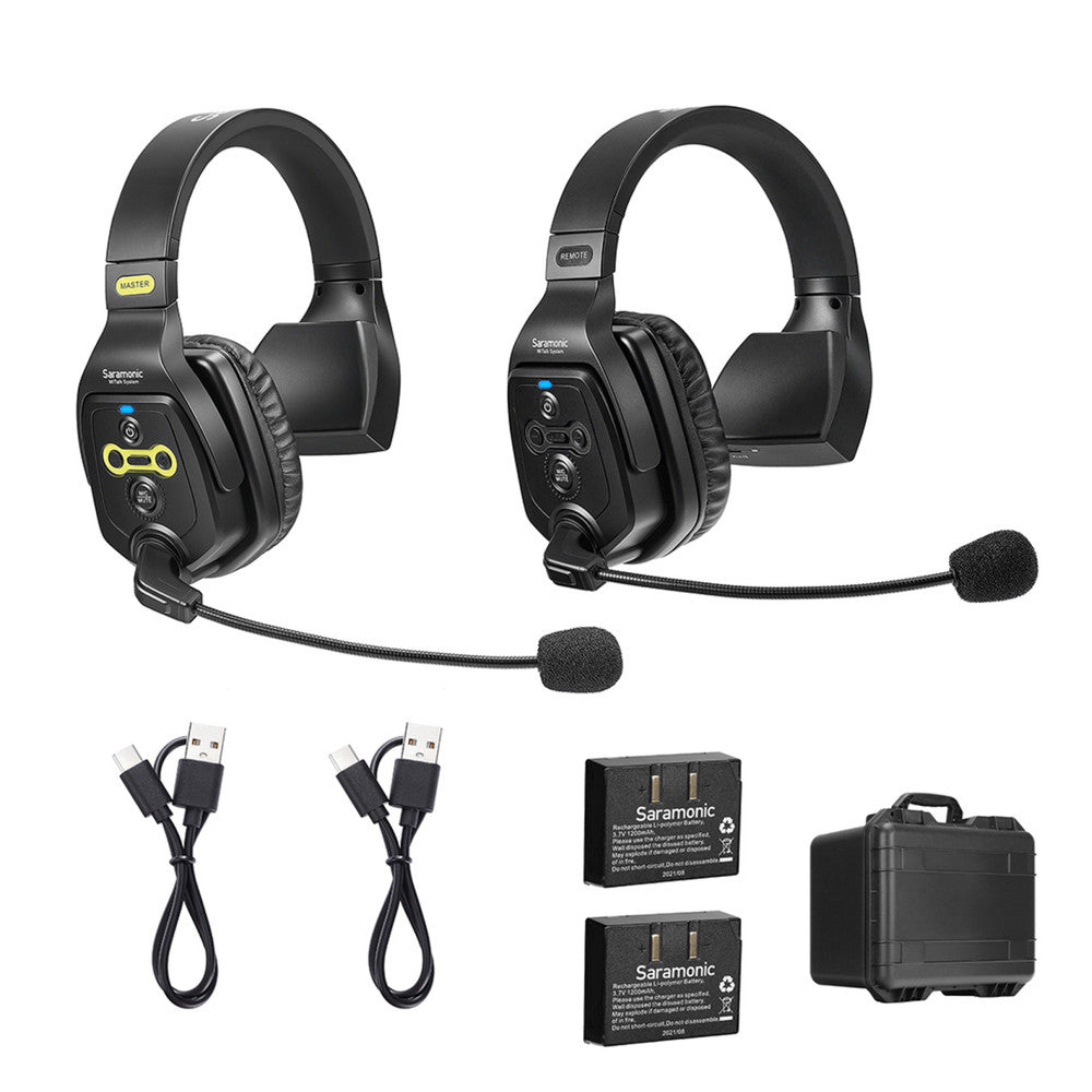 Интерком с 2 единични (1 мастър) слушалки Saramonic WiTalk WT2S Full-Duplex