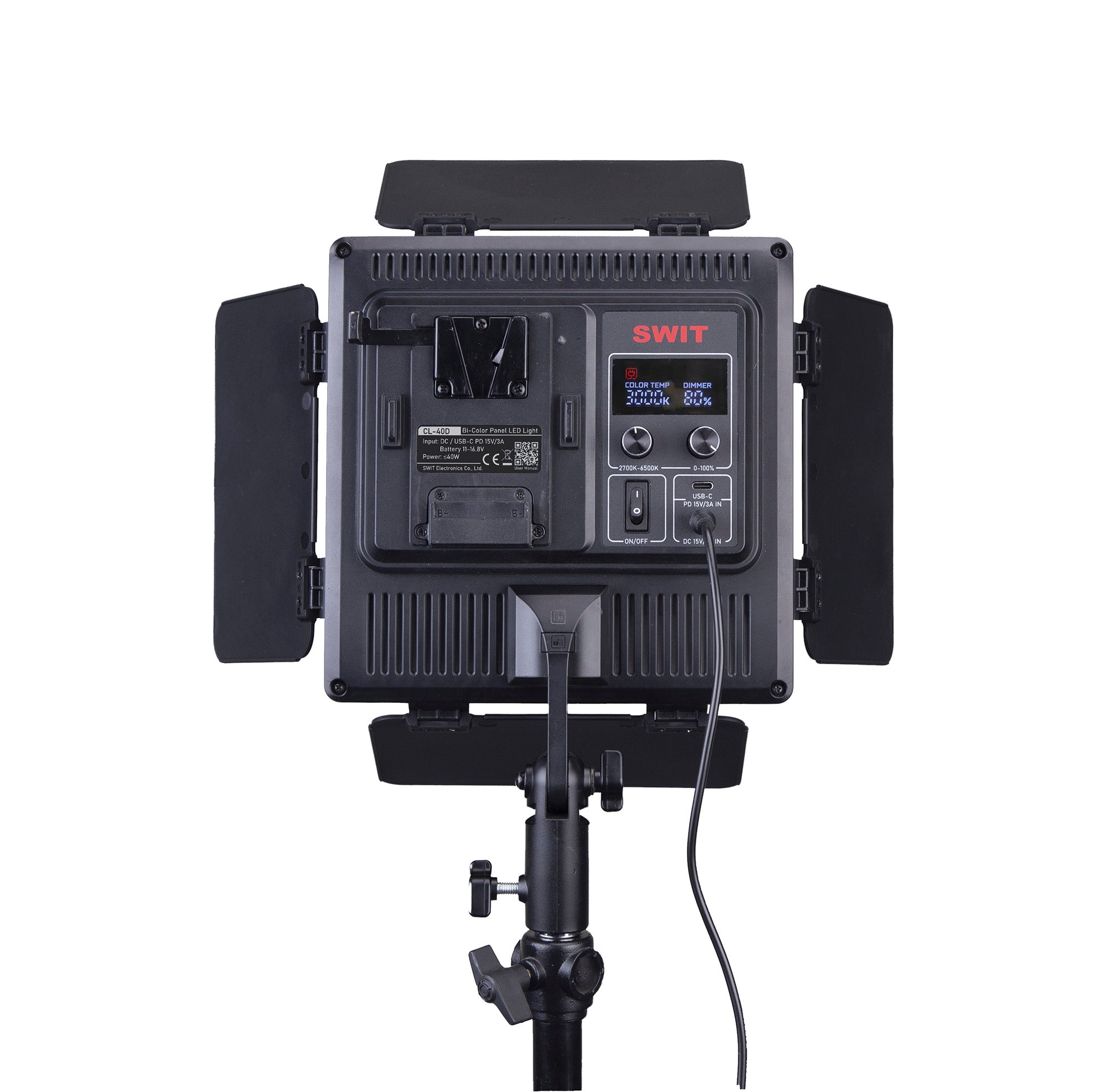 SWIT CL-40D 40W Ultra Portable Bi-color Panel Light