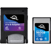 Карта памет OWC CFexpress Type A Atlas Pro R1850/W1700/VPG200 960GB - с адаптер за Type B