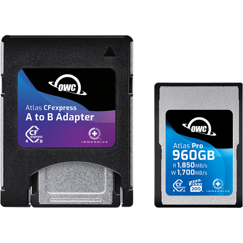 Карта памет OWC CFexpress Type A Atlas Pro R1850/W1700/VPG200 960GB - с адаптер за Type B