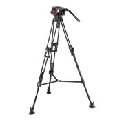 Видео статив кит Manfrotto с глава 509 FAST и двойни бързо разпъващи алуминиеви крака 645 - среден паяк 5г. гаранция