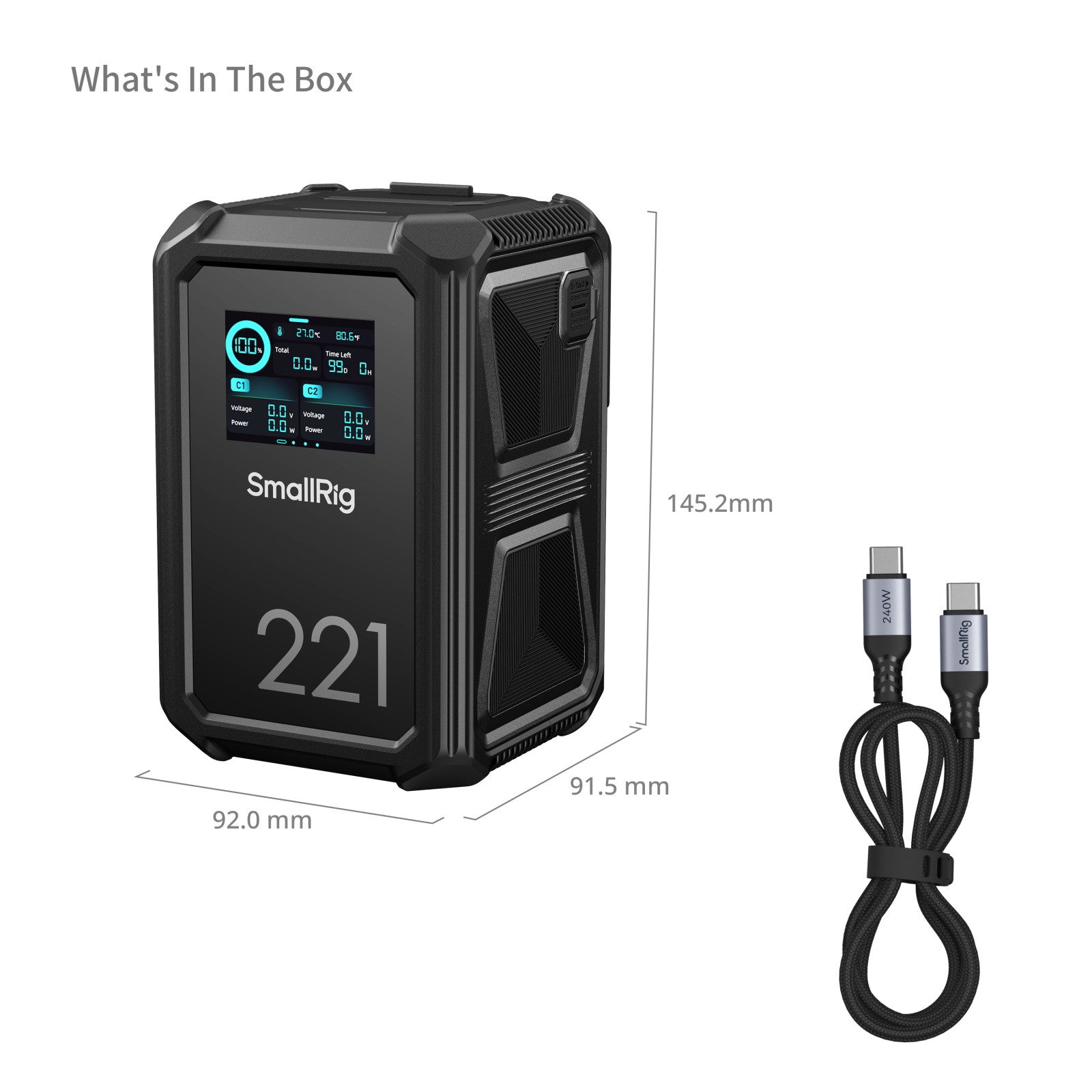 SmallRig X-Touch интелигентна V-Mount батерия X221 4985
