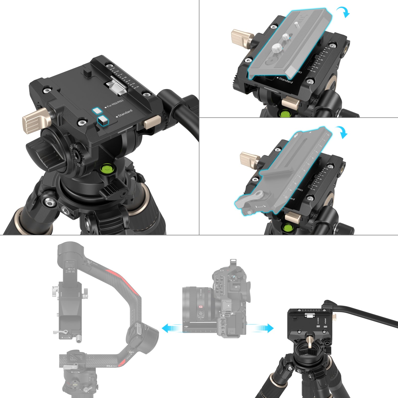Комплект карбонов видео статив SmallRig FT-S303