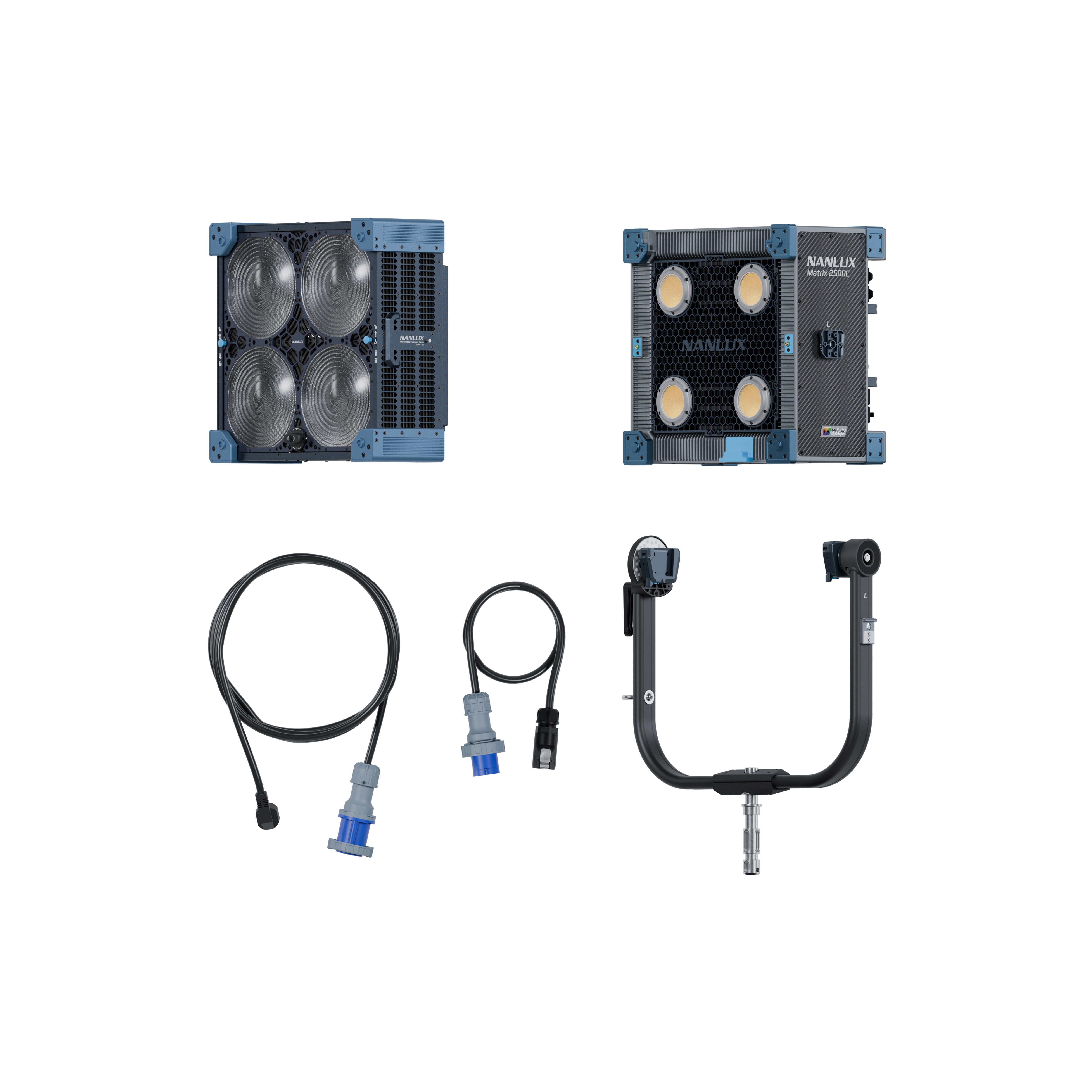 Диодно осветление с 4 глави NANLUX Matrix 2500C Full color Standard Kit