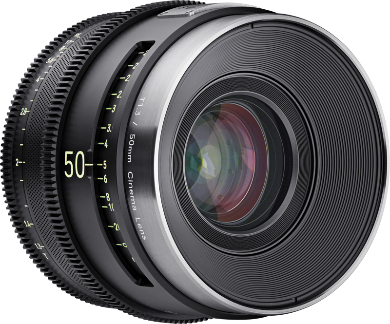 Кино обектив XEEN Meister 50mm T1.3 PL - 8K - Карбонов корпус - с Cooke/i Technology protocol