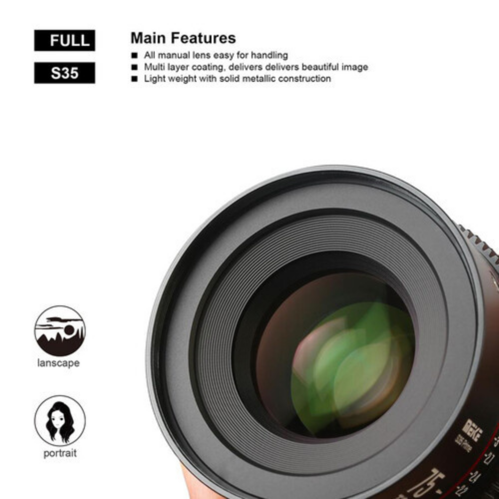 Meike 75mm T2.1 S35 Prime (PL)