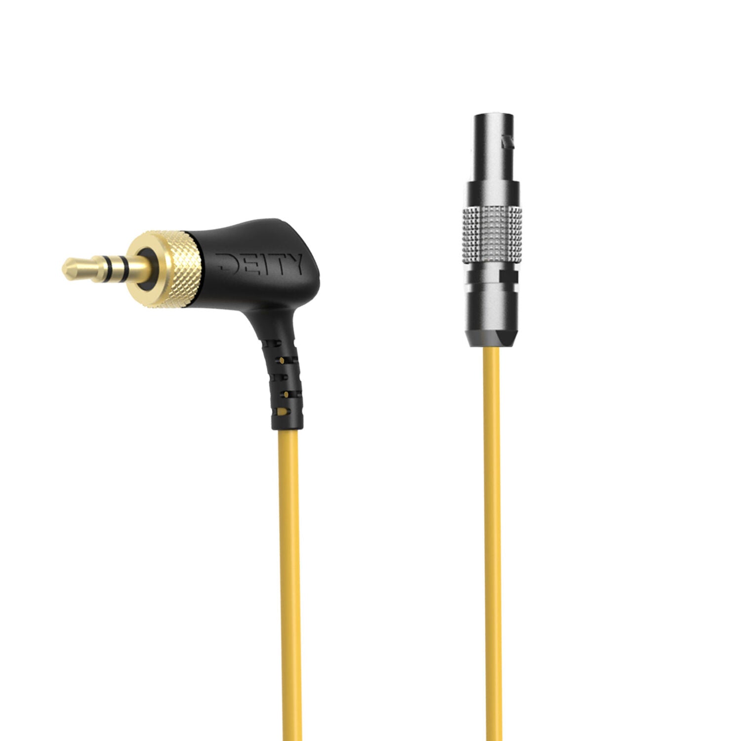 Deity C16 - кабел за времеви код - Right-Angle Locking 3.5mm TRS to Straight 4-Pin LEMO за RED DSMC2