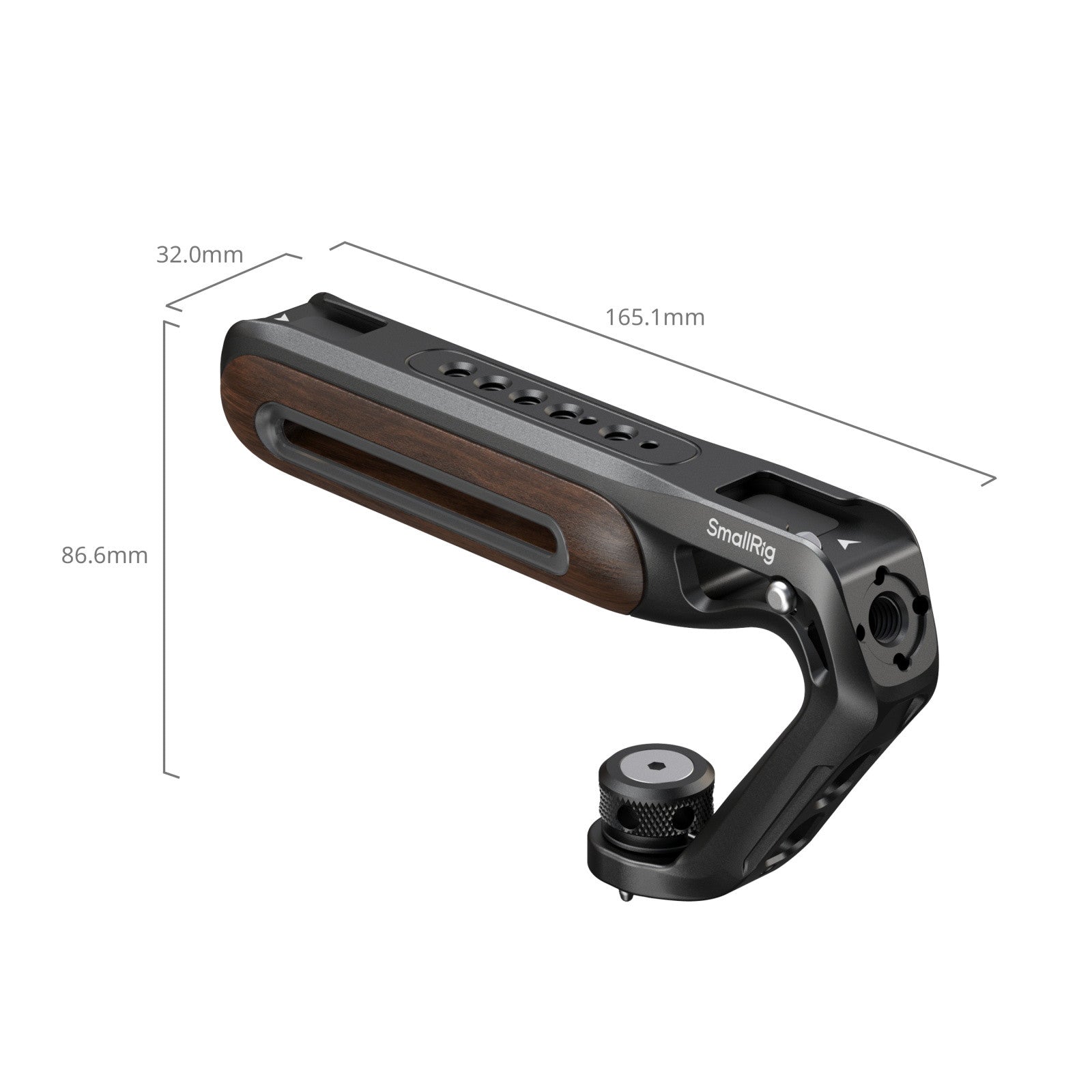 SmallRig дървена горна дръжка с 1/4'„-20 и ARRI 3/8“'-16 фиксиращ винт 5252