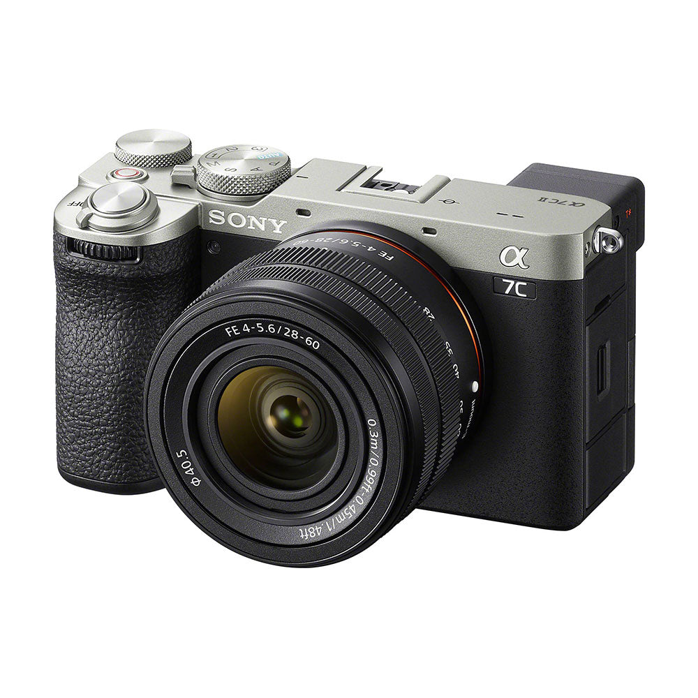 Фотоапарат Sony a7C II (Сребрист) + FE 28-60mm f4-5.6 OSS