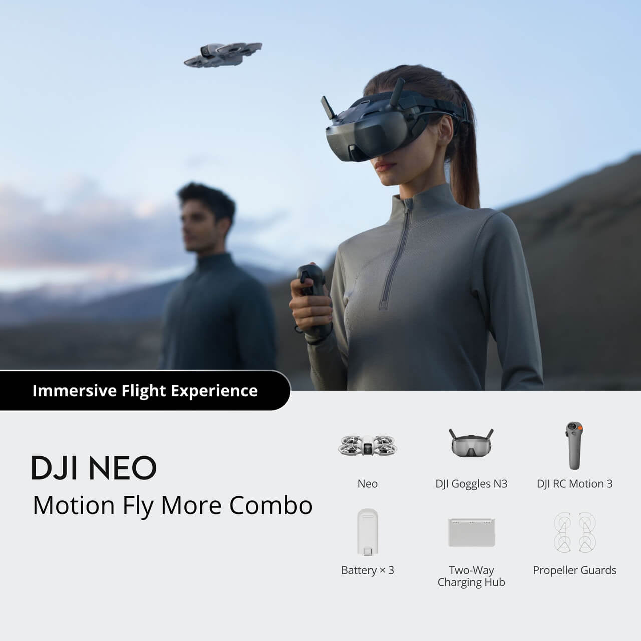 Дрон DJI NEO Motion Fly More Combo