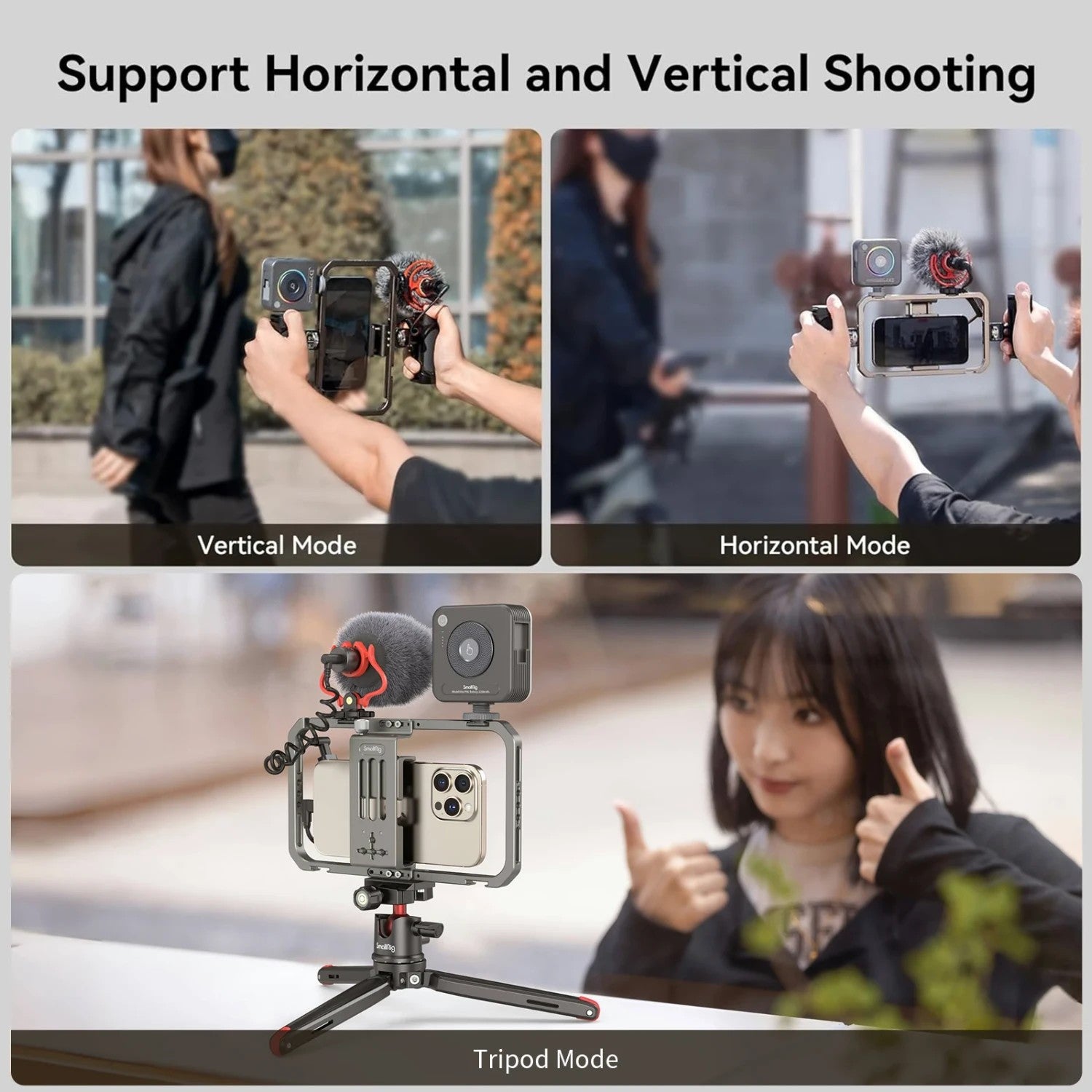 SmallRig All-in-One Video Kit For Smartphone Creators with Audio and Lighting System 3384D