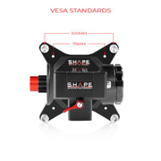 Shape VESA адаптер за про монитори 100x100 - с бутон и опция за статив - За Atomos Sumo, Neon