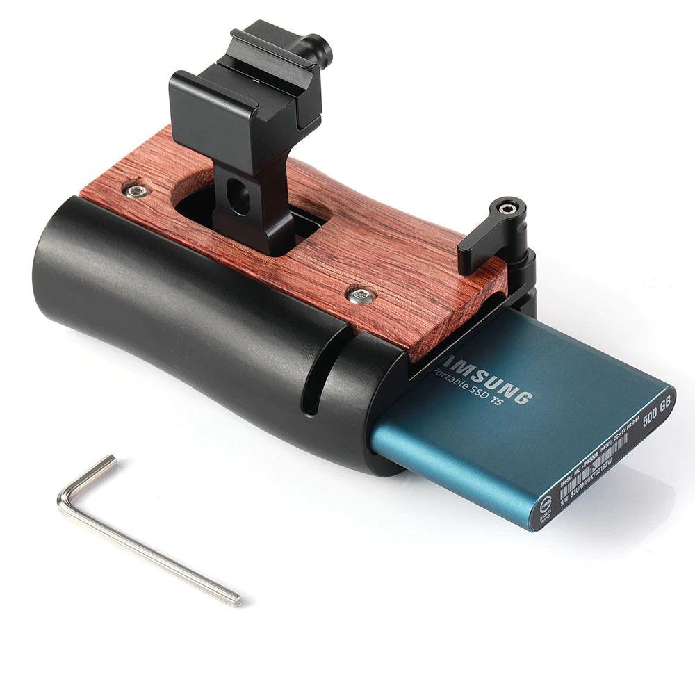 SmallRig NATO Handle for BMPCC 4K and Samsung T5 SSD