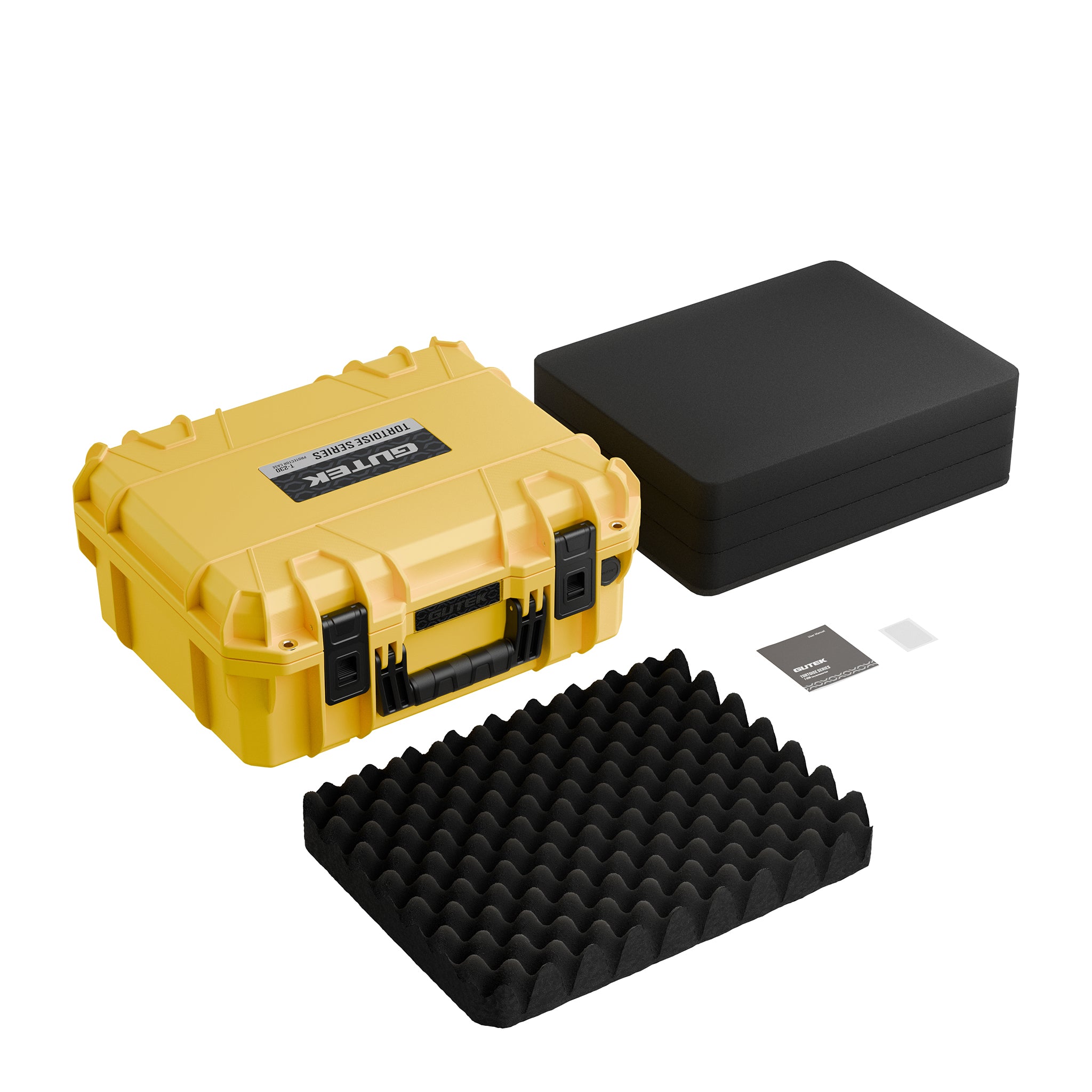 Твърд куфар GUTEK Tortoise T-230 Yellow - IP67