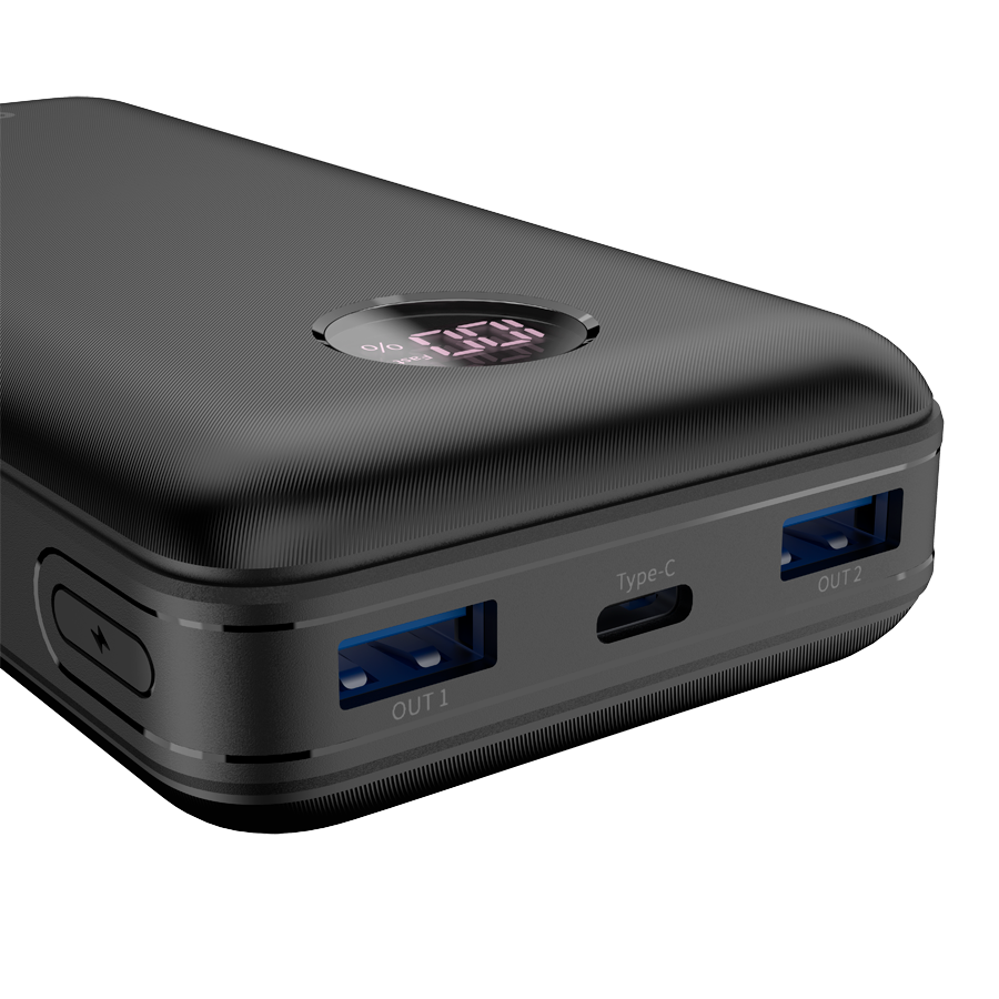 CANYON power bank PB-2002 LED 20000 mAh PD 20W QC 3.0 Black