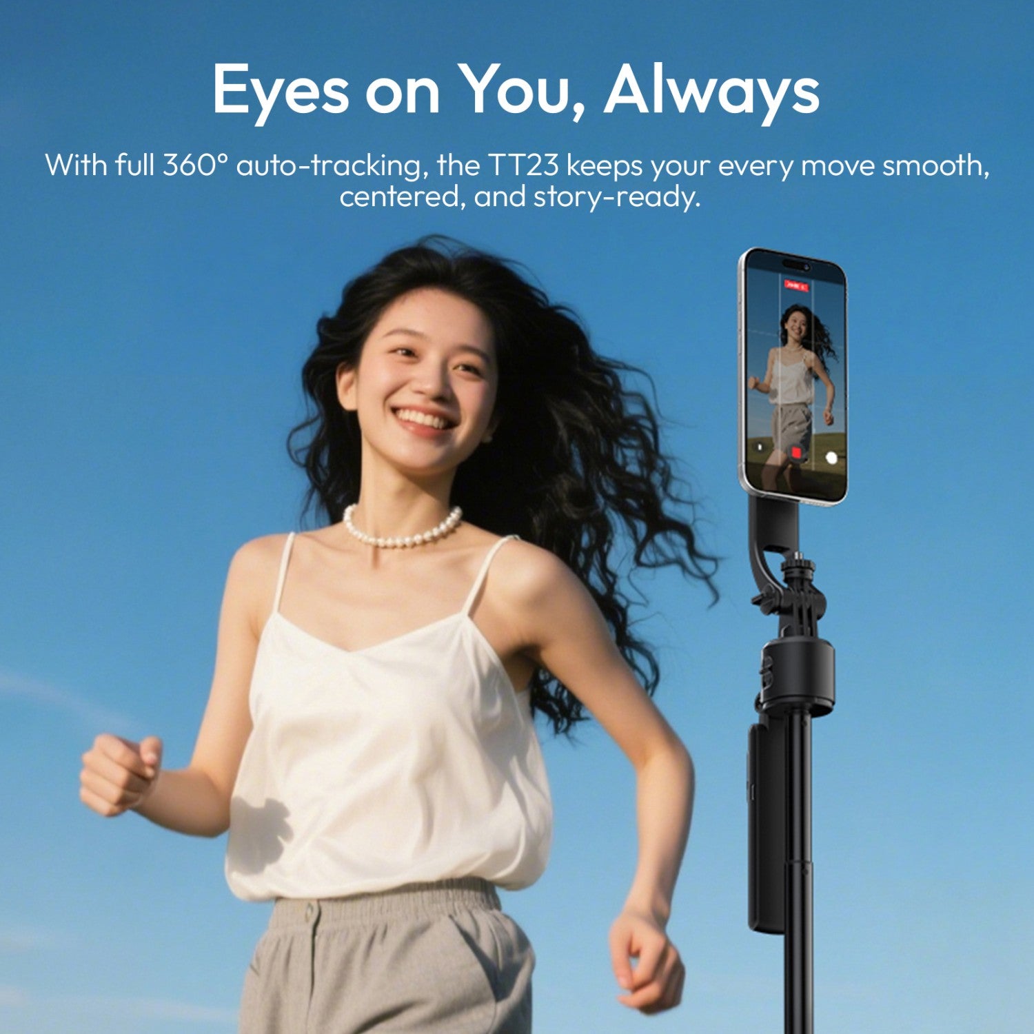 Ulanzi Magnetic Auto-Tracking Selfie Stick Tripod(Magnetic Version)