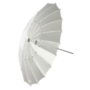 White transparent umbrella 105 cm Fibro