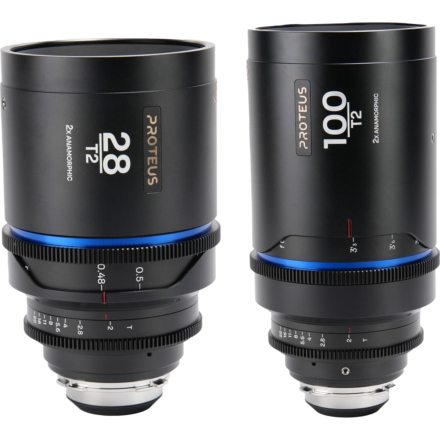 Двоен комплект Laowa Proteus 2X Anamorphic Set C (28mm, 100mm)- син отенък - метров