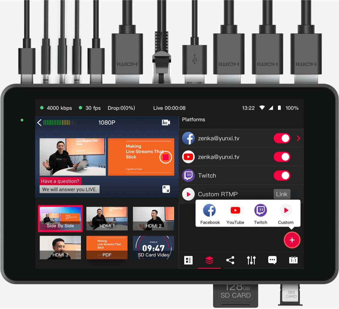 Система за стрийминг и запис YoloBox Pro
