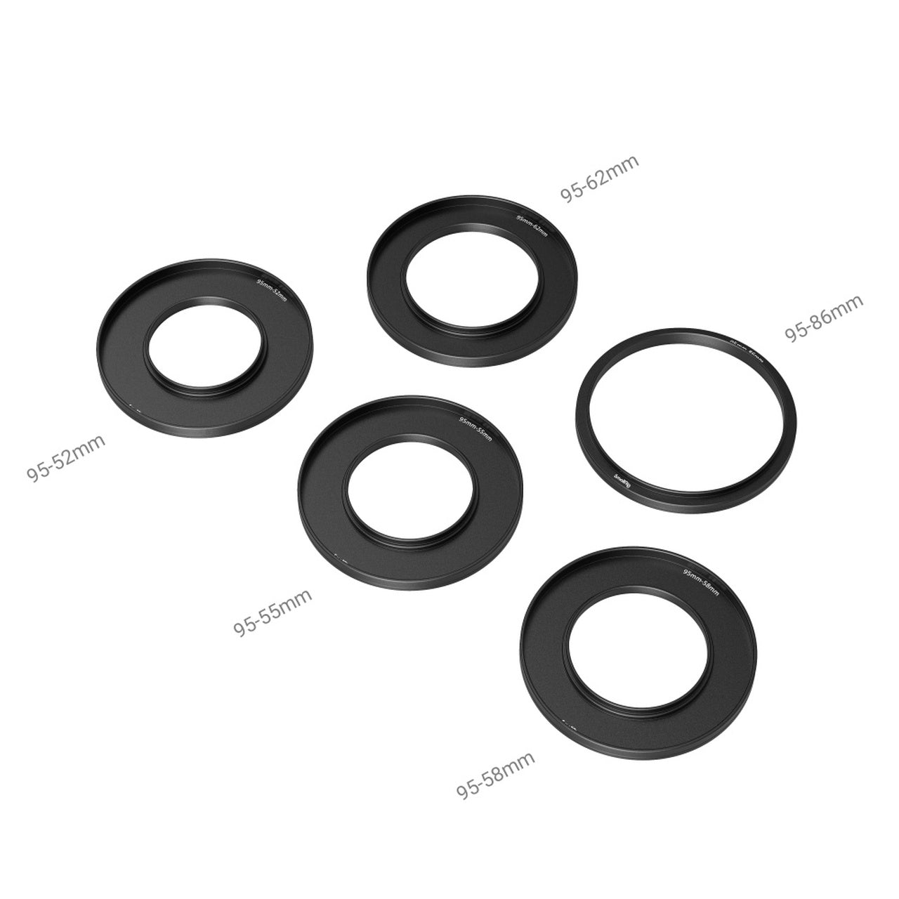 SmallRig Adapter Rings Kit (Φ52/55/58/62/86-95mm)
