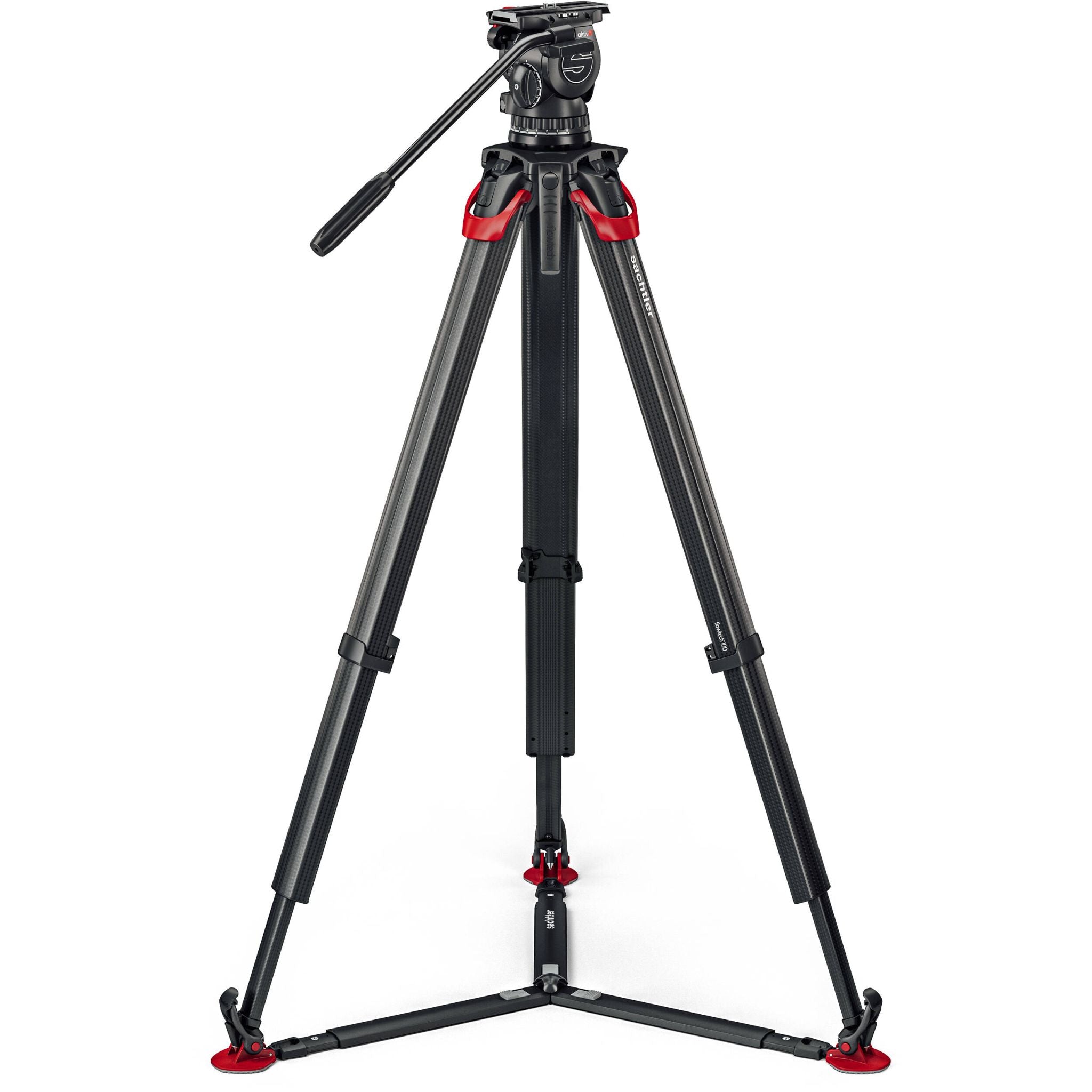 Видео статив Sachtler aktiv10 Flowtech 100 GS Карбонов комплект със система за бързо разпъване