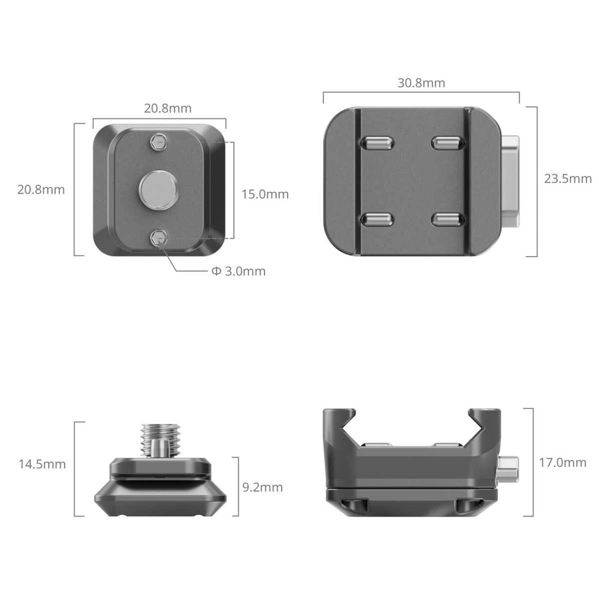 SmallRig HawkLock H21 Комплект универсална quick release плоча 4491