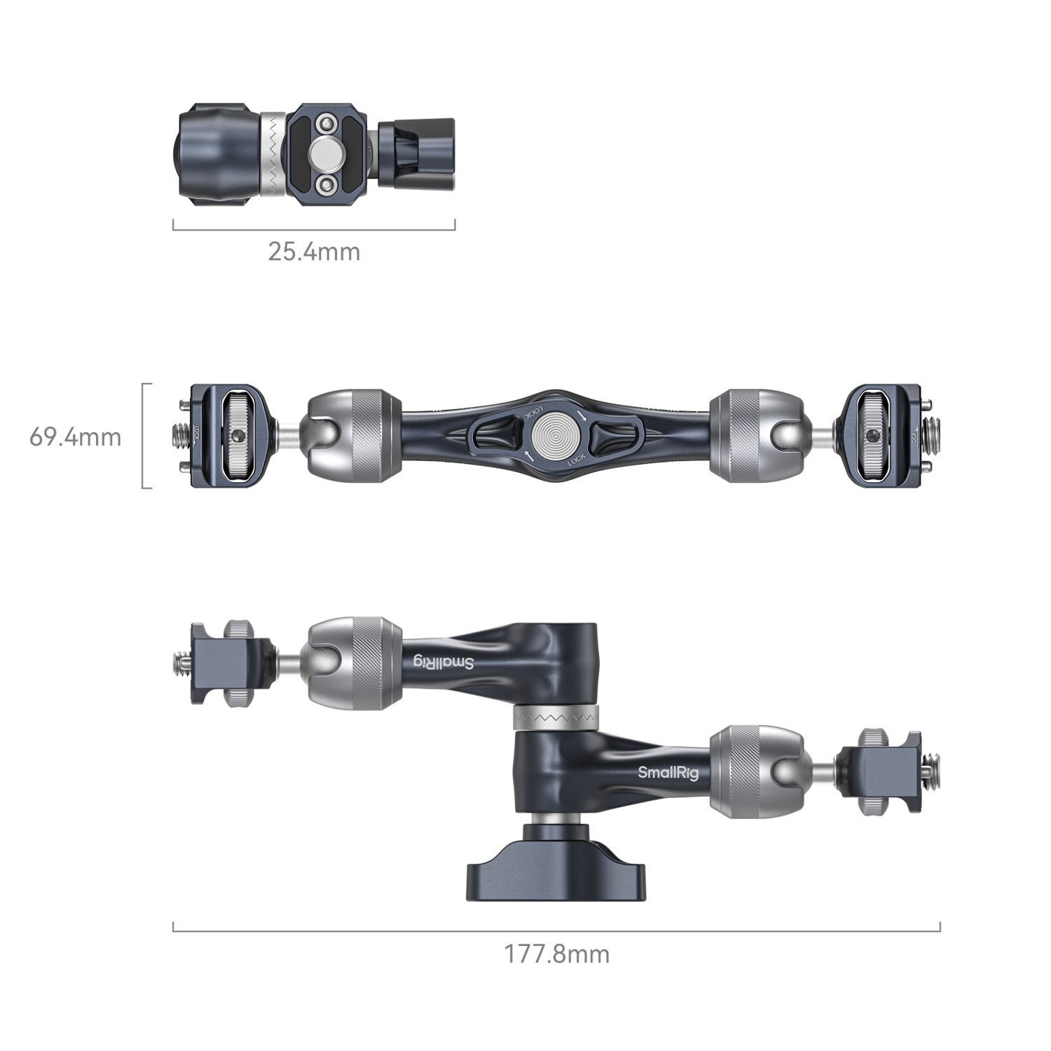 SmallRig Rosette Magic Arm (7in) with ARRI Locating Screw 4899